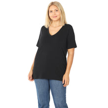 Load image into Gallery viewer, Short Sleeve V Neck Tee