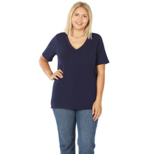 Load image into Gallery viewer, Short Sleeve V Neck Tee