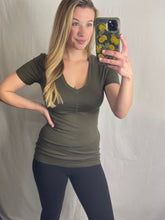 Load image into Gallery viewer, Perfect V Neck Short Sleeve