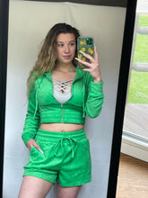 Load image into Gallery viewer, Cropped Zip Up & Shorts Set