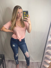 Load image into Gallery viewer, Luxe Short Sleeve V Neck