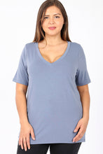 Load image into Gallery viewer, Short Sleeve V Neck Tee