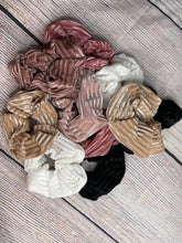 Load image into Gallery viewer, Velour Ribbed Scrunchies