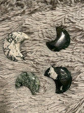 Load image into Gallery viewer, Moss Agate Crystal Moon