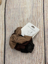 Load image into Gallery viewer, Earth Tone Scrunchie 3 Pack
