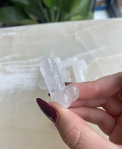 Clear Quartz Mini Phallus Crystal Carving
