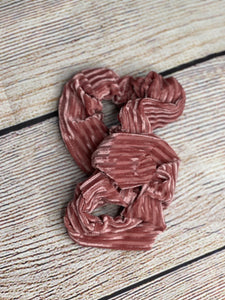 Velour Ribbed Scrunchies