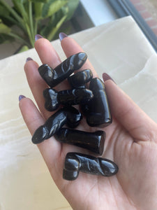 Obsidian Mini Phallus Crystal Carving
