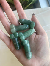Load image into Gallery viewer, Green Aventurine Mini Phallus Crystal Carving
