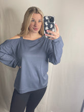 Load image into Gallery viewer, Asymmetrical Off the Shoulder Long Sleeve
